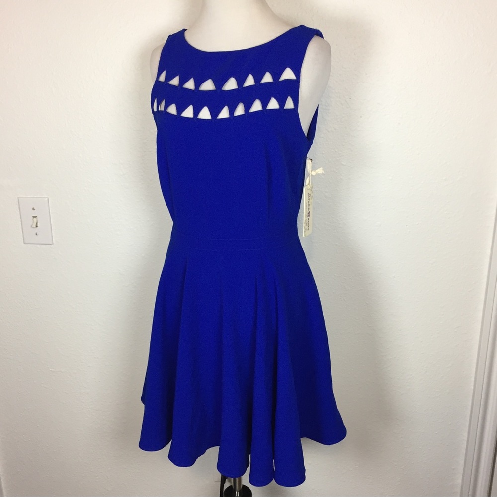 NWT Royal Blue Keyholes Dress